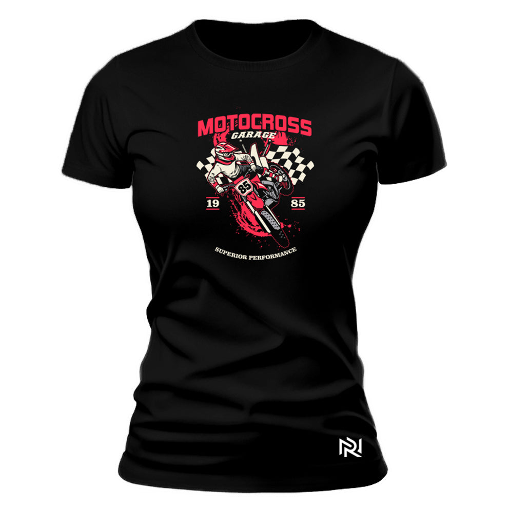 Camiseta Feminina Baby Look Motocross