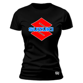 Camiseta Feminina Baby Look Suzuki Red Impact
