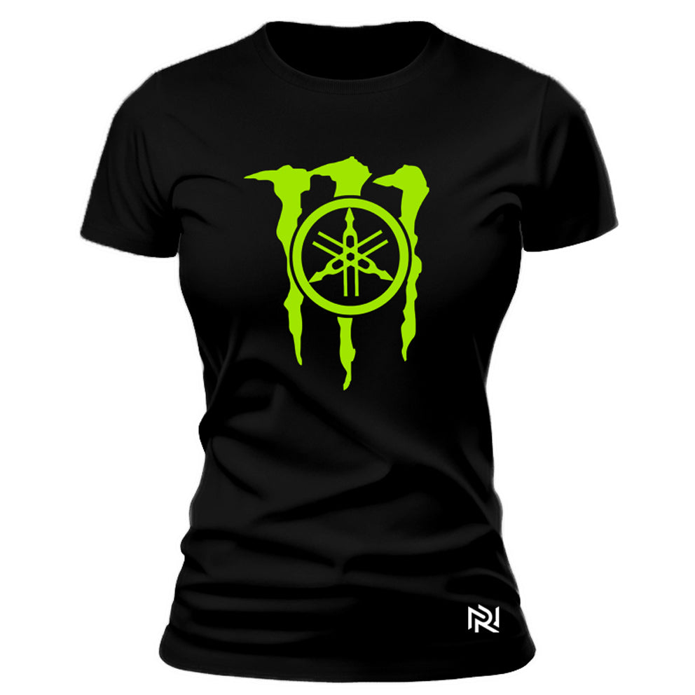Camiseta Feminina Baby Look Yamaha Monster