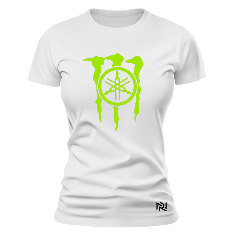 Camiseta Feminina Baby Look Yamaha Monster