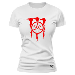 Camiseta Feminina Baby Look Yamaha Monster