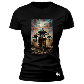Camiseta Feminina Baby Look Extreme Motocross