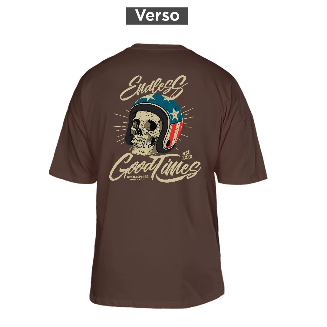 Camiseta Oversized Endless, costas: estampa principal