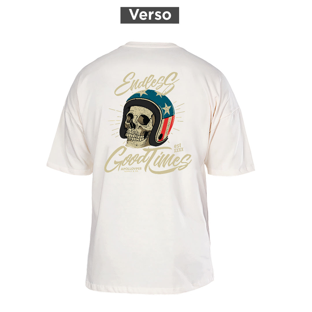 Camiseta Oversized Endless, costas: estampa principal