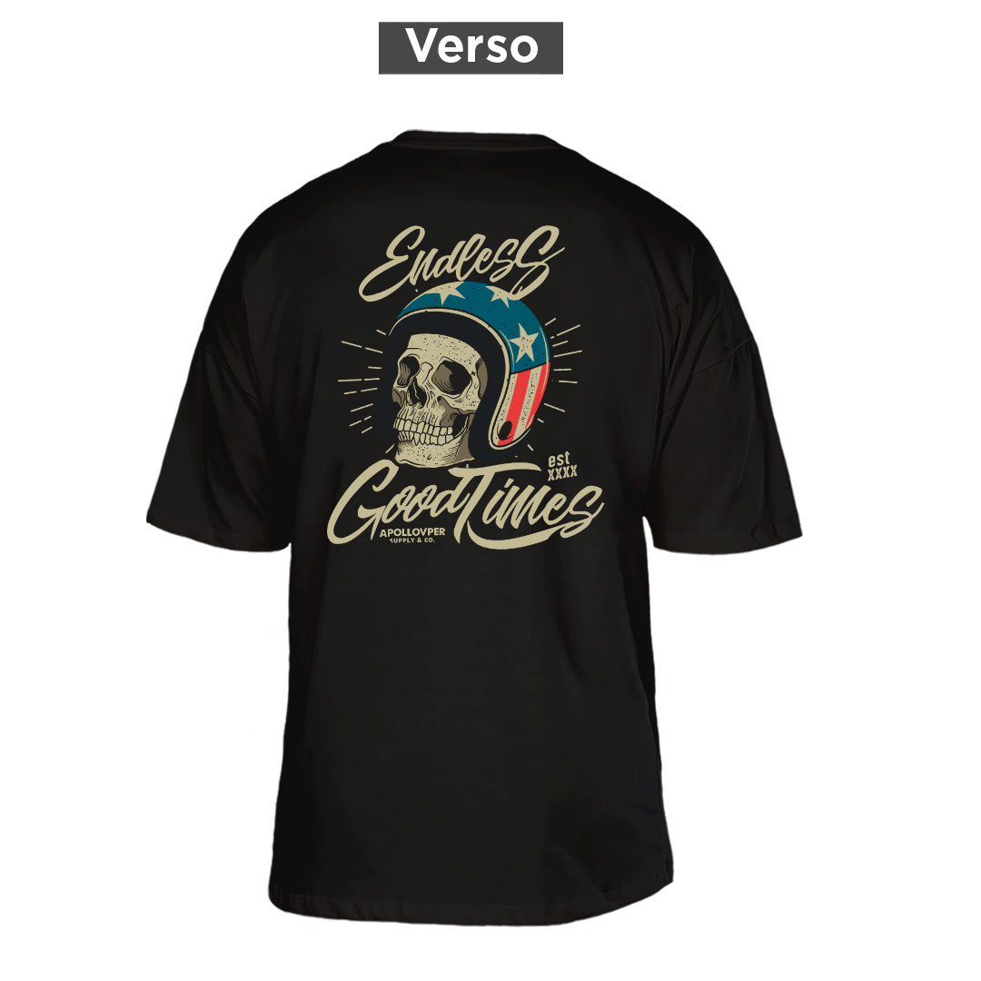 Camiseta Oversized Endless, costas: estampa principal