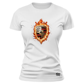Camiseta Feminina Baby Look Fire PRSCH