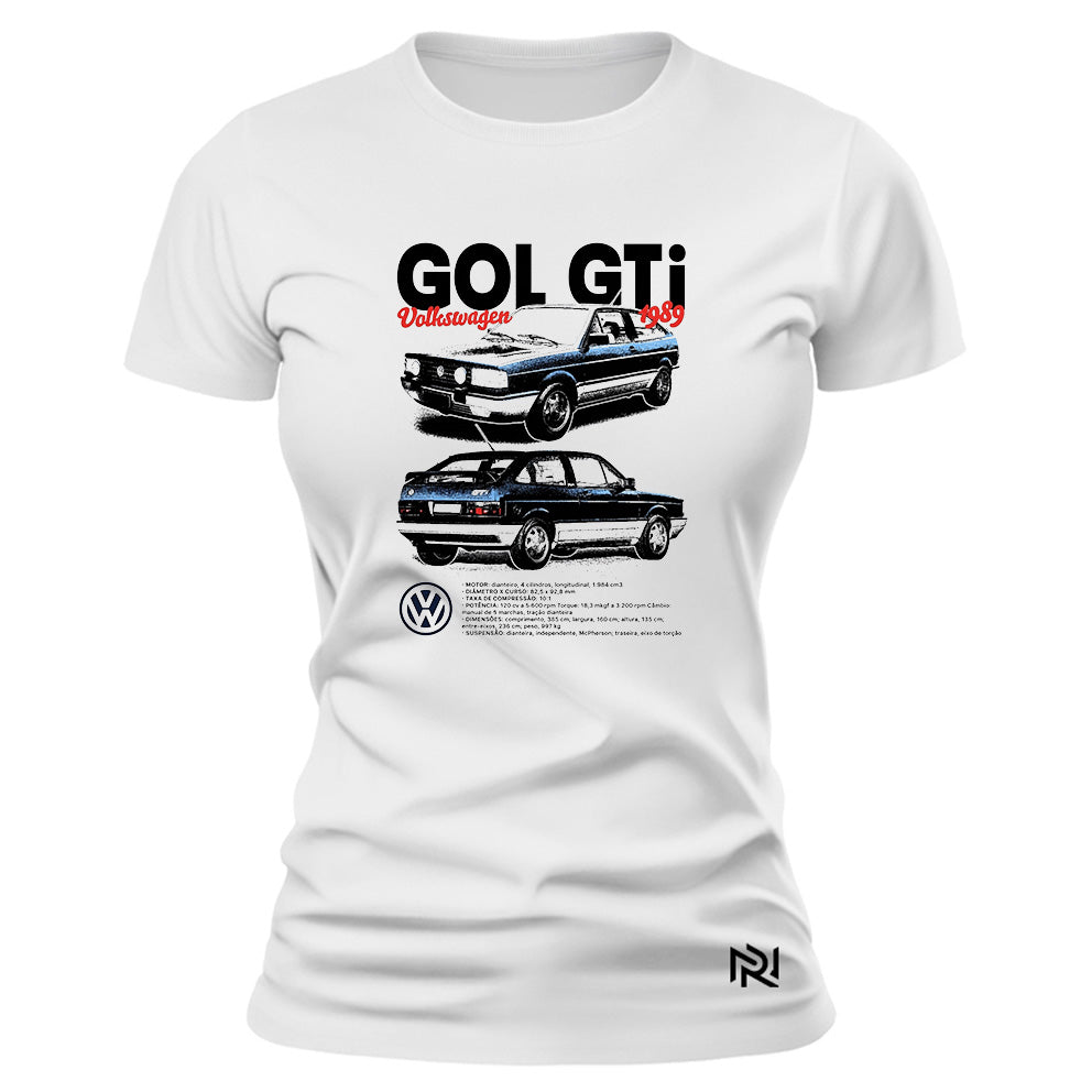 Camiseta Feminina Baby Look Gol GTi
