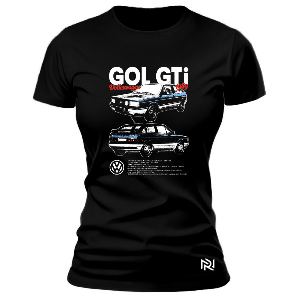 Camiseta Feminina Baby Look Gol GTi