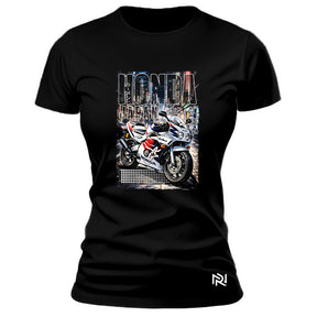 Camiseta Feminina Baby Look Honda Japan