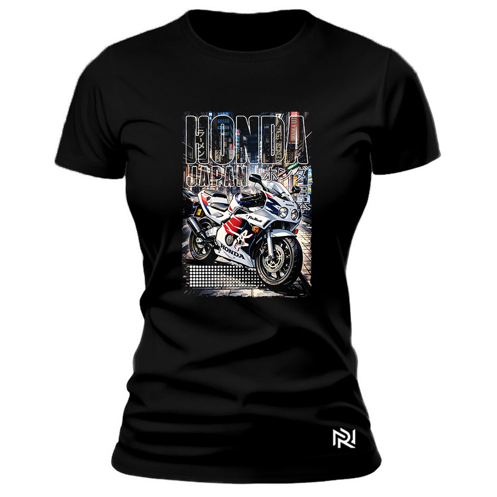 Camiseta Feminina Baby Look Honda Japan