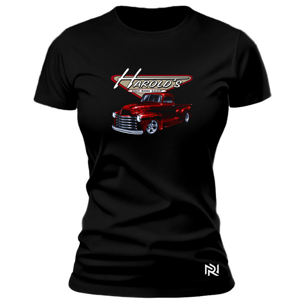 Camiseta Feminina Baby Look Hot Rod Shop