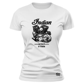 Camiseta Feminina Baby Look Ind V-Twin