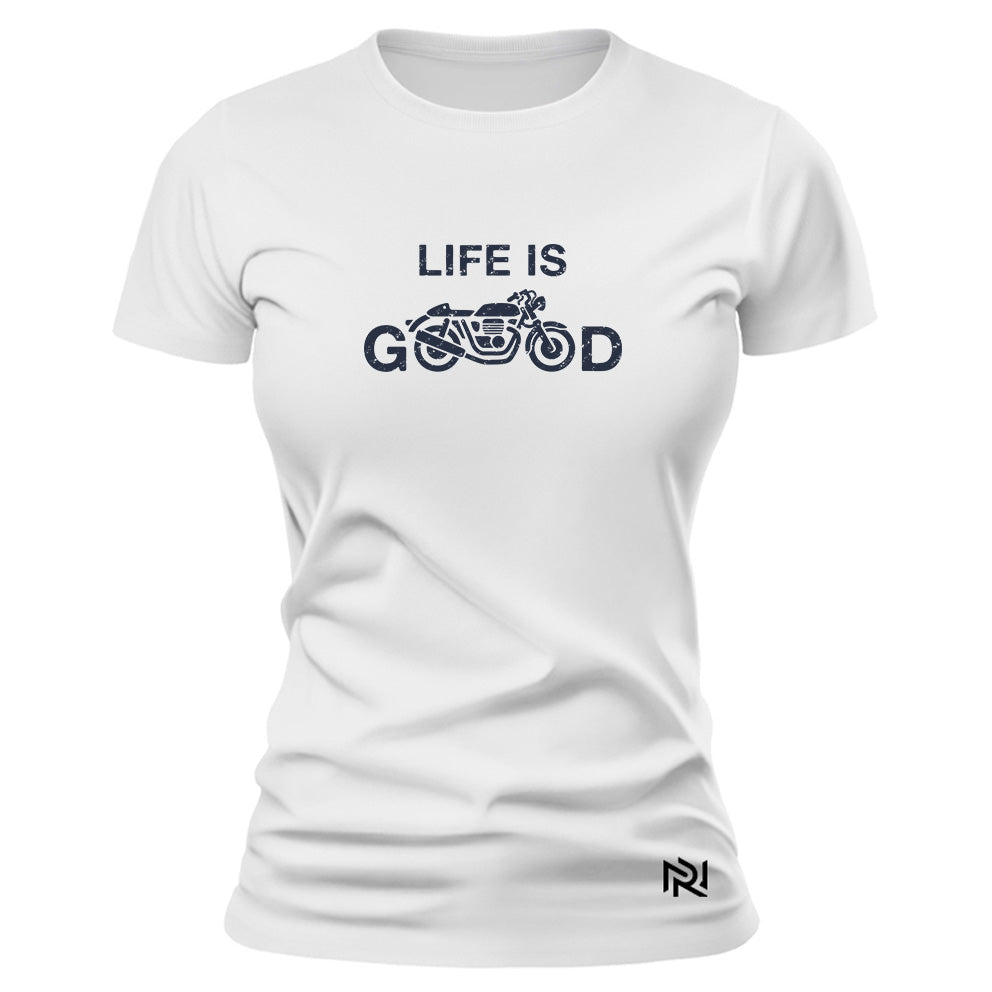 Camiseta Feminina Baby Look Life Is Good