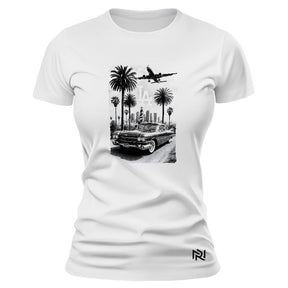 Camiseta Feminina Baby Look Los Angeles