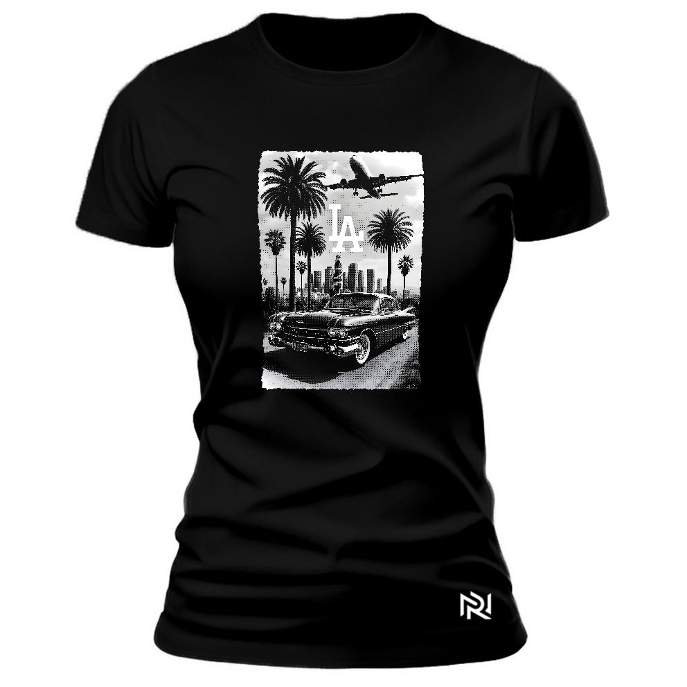 Camiseta Feminina Baby Look Los Angeles