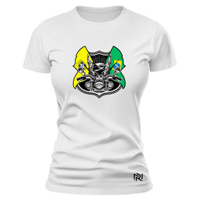 Camiseta Feminina Baby Look Moto Brasil