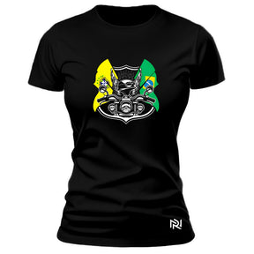 Camiseta Feminina Baby Look Moto Brasil