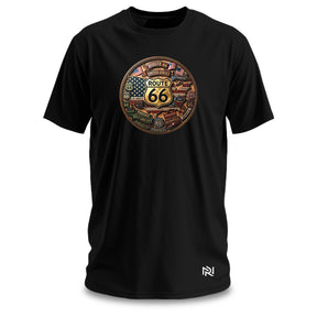 Camiseta Masculina Mapa Rota 66