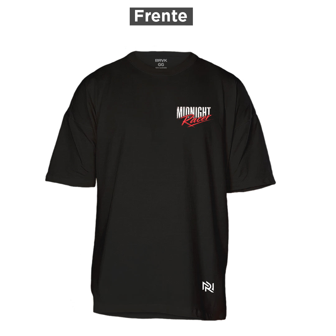 Camiseta Oversized Midnight Racer, frente