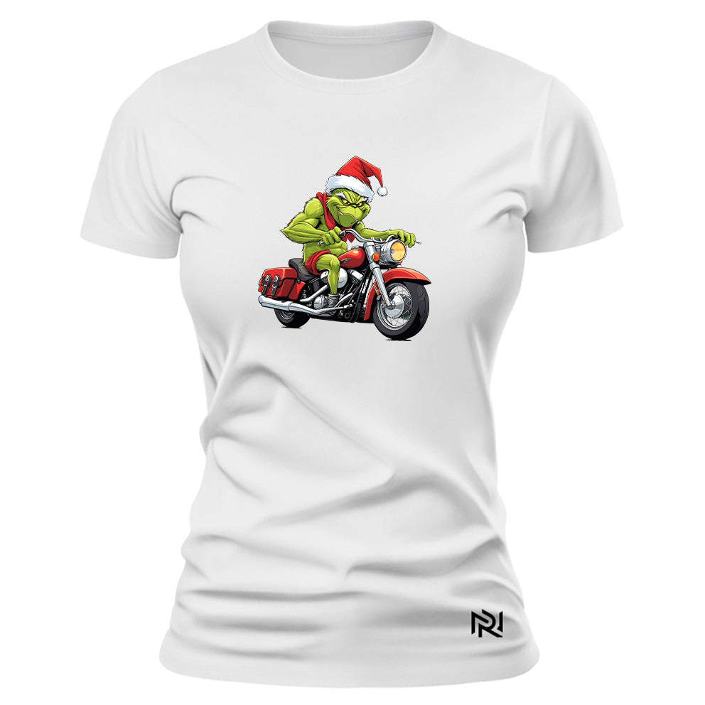 Camiseta Feminina Baby Look Moto Grnch