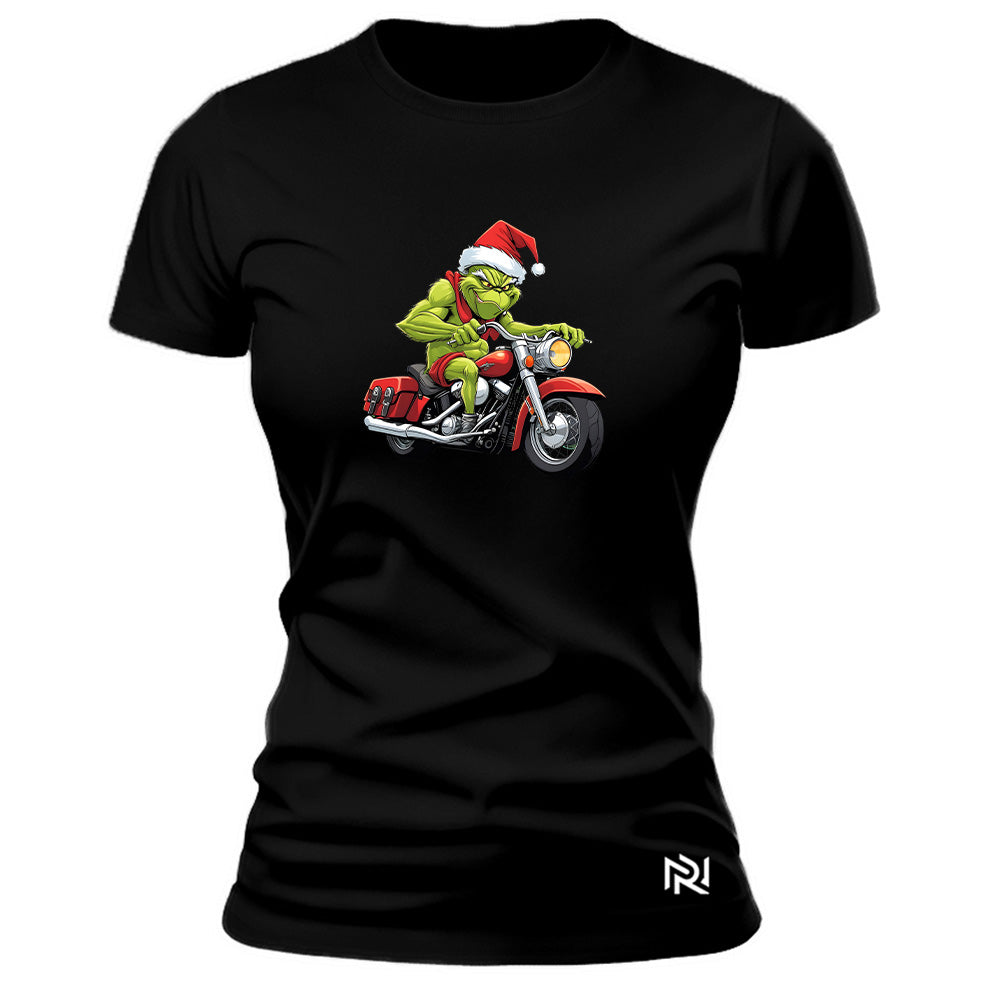 Camiseta Feminina Baby Look Moto Grnch