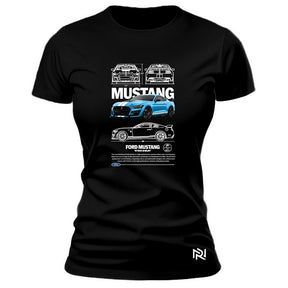 Camiseta Feminina Baby Look Mustang