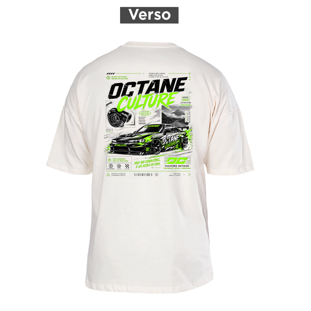 Camiseta Oversized Octane Culture, costas: estampa principal