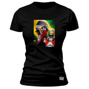 Camiseta Feminina Baby Look Piloto Brasil
