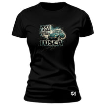 Camiseta Feminina Baby Look Prefiro Fusca
