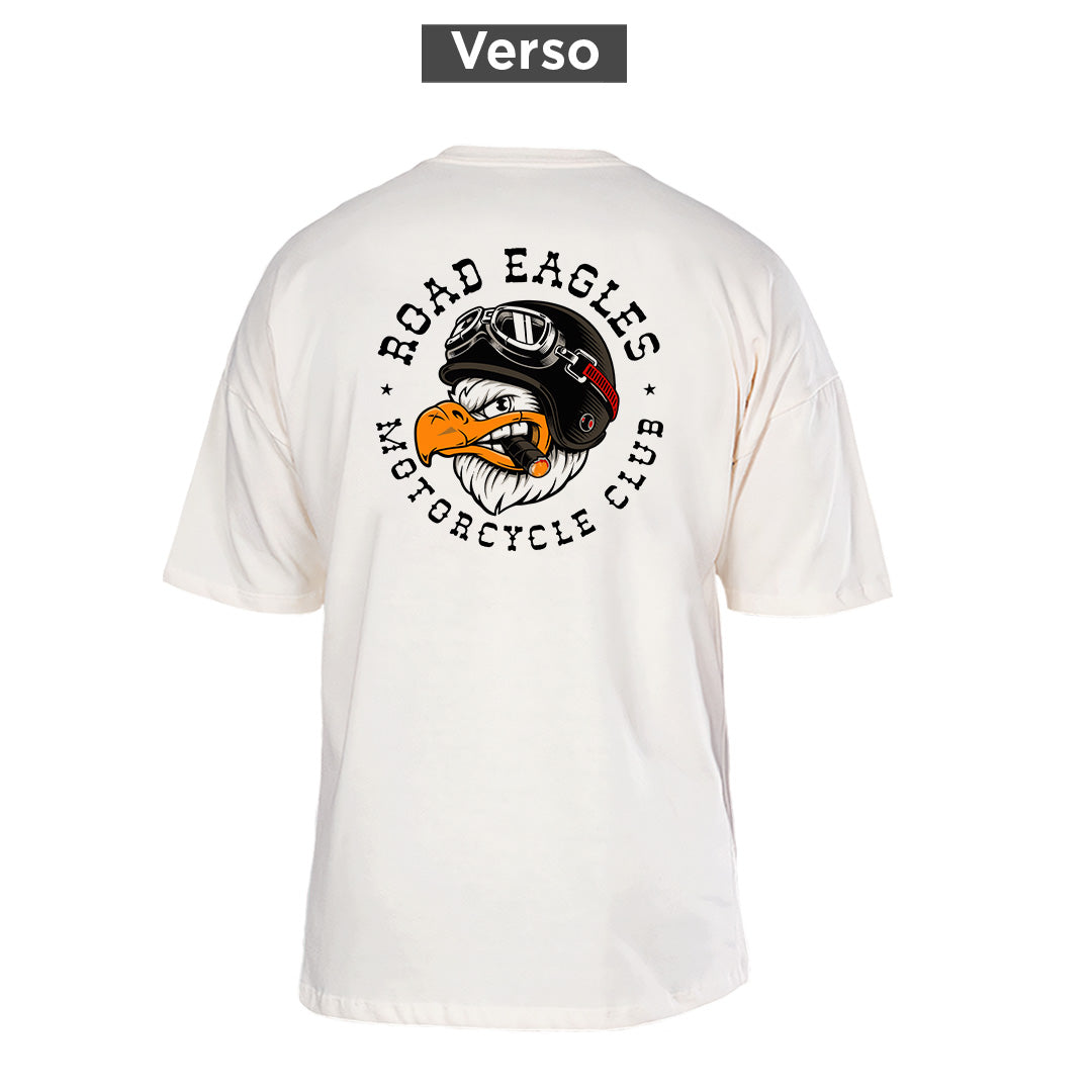 Camiseta Oversized Road Eagles, costas: estampa principal