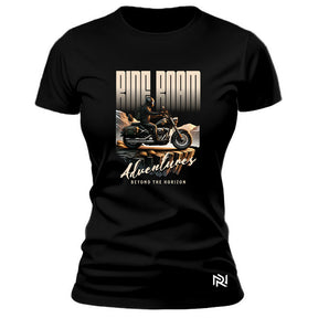 Camiseta Feminina Baby Look Ride Roam