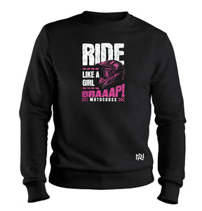 Moletom Felpado Ride Like a Girl