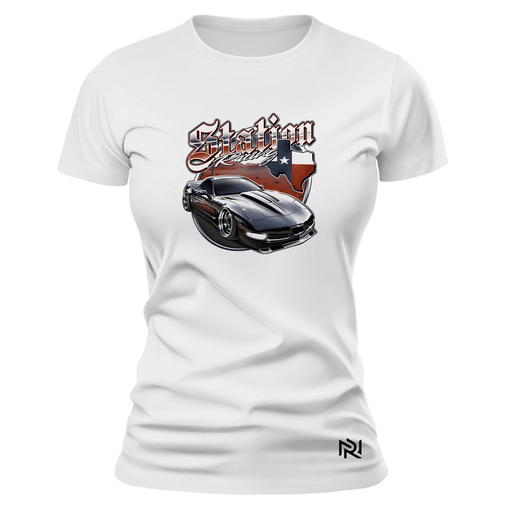 Camiseta Feminina Baby Look Station Racing