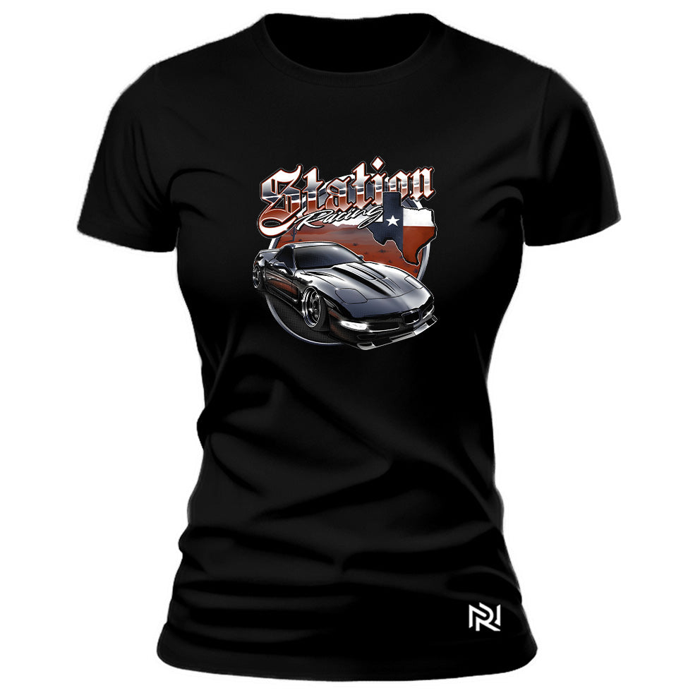 Camiseta Feminina Baby Look Station Racing