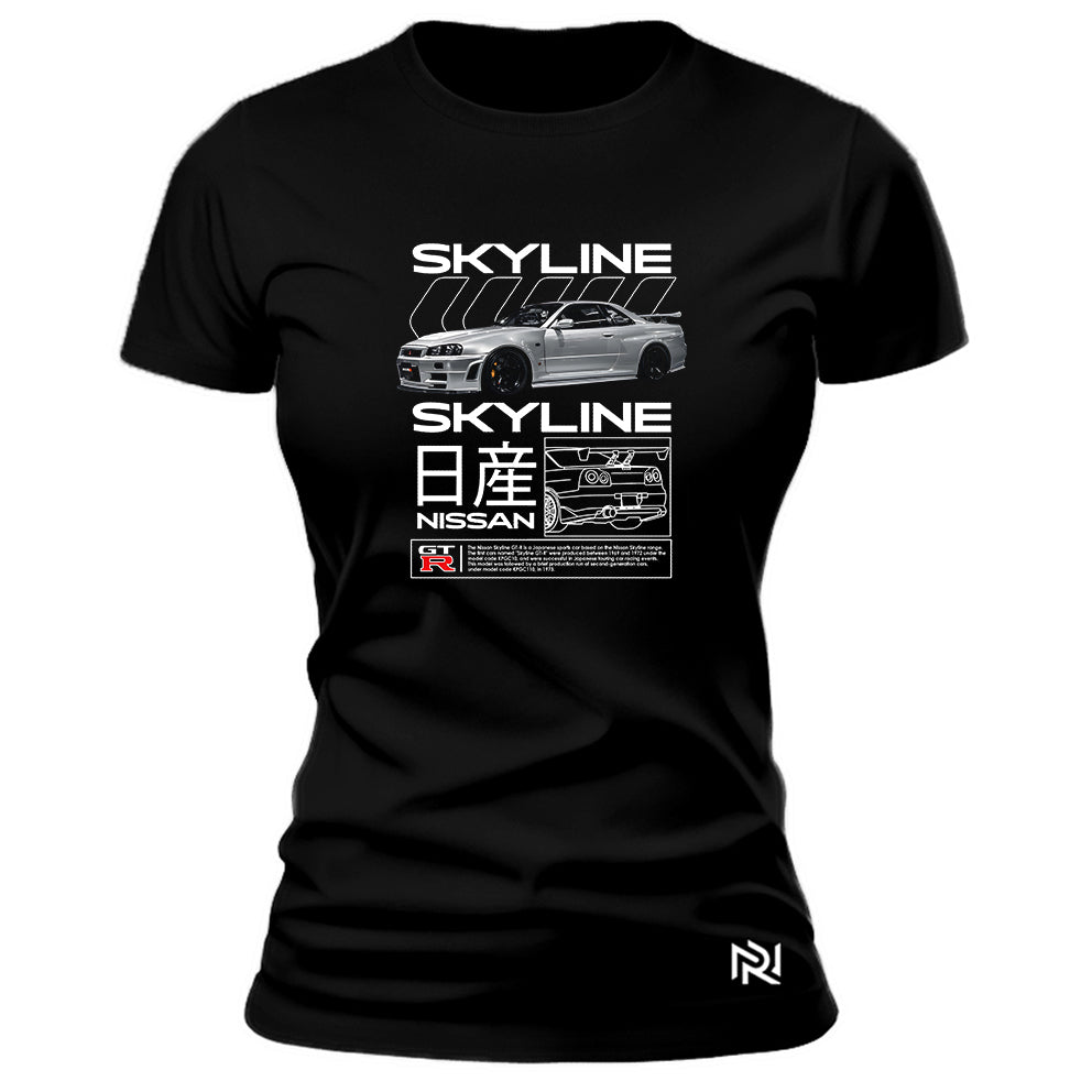 Camiseta Feminina Baby Look Skyline
