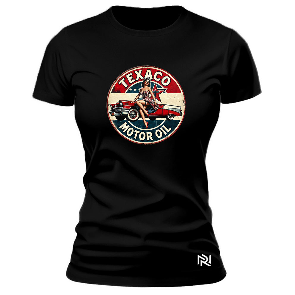 Camiseta Feminina Baby Look Tex Oil
