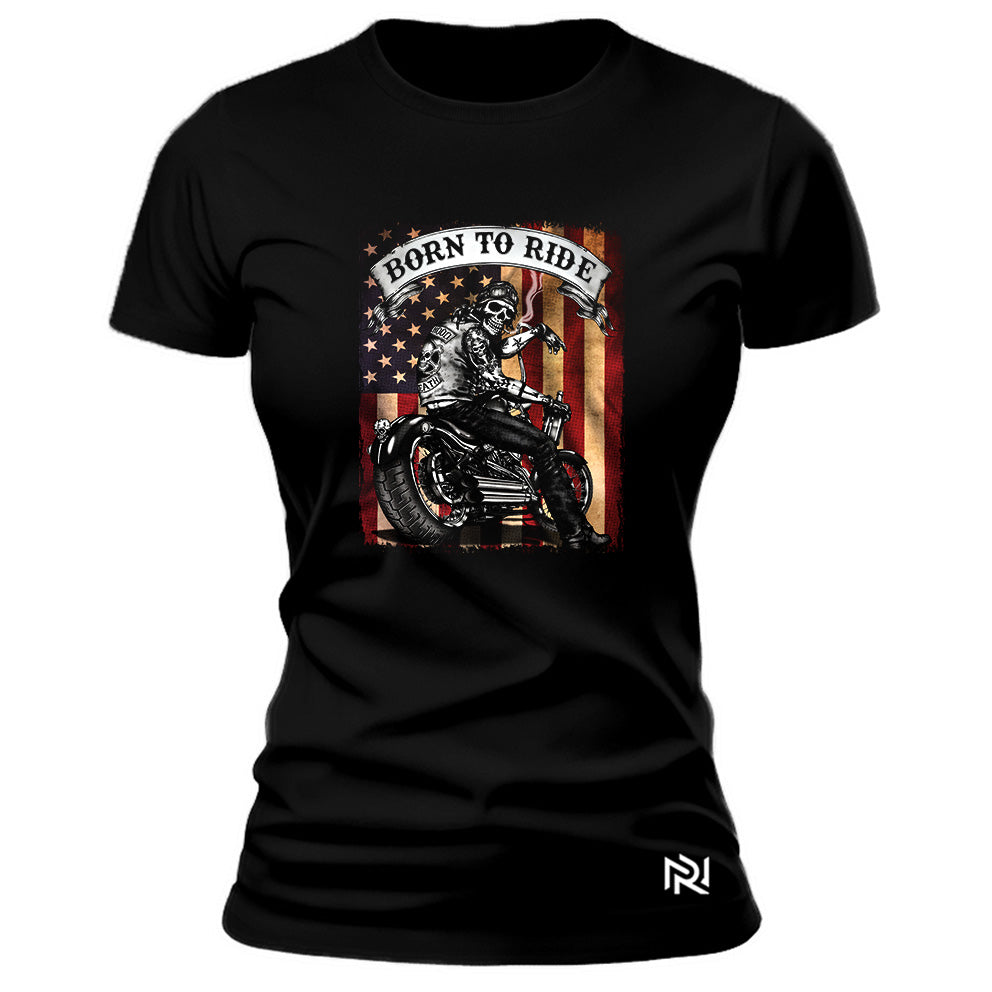 Camiseta Feminina Baby Look USA Rider