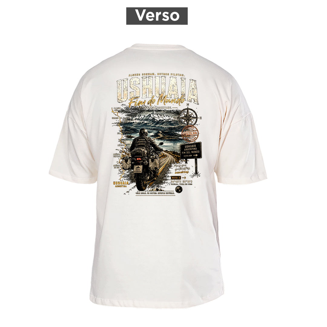 Camiseta Oversized Ushuaia, costas: estampa principal