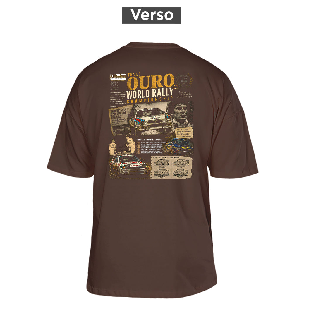 Camiseta Oversized World Rally, costas: estampa principal
