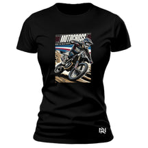 Camiseta Feminina Baby Look Wild Side Motocross