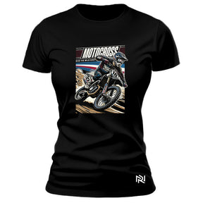 Camiseta Feminina Baby Look Wild Side Motocross