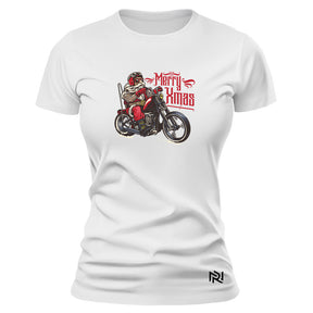 Camiseta Feminina Baby Look Xmas