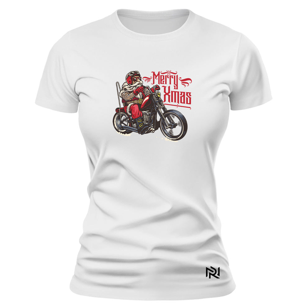 Camiseta Feminina Baby Look Xmas