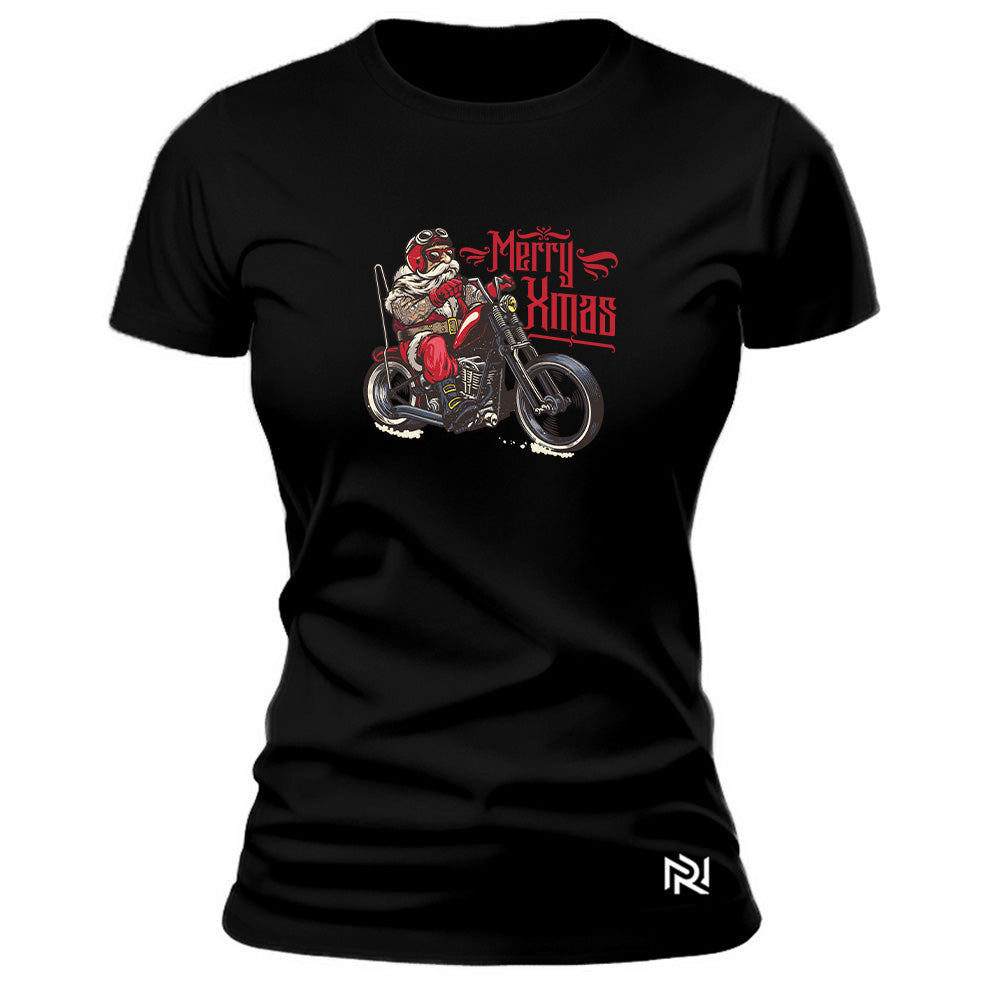 Camiseta Feminina Baby Look Xmas