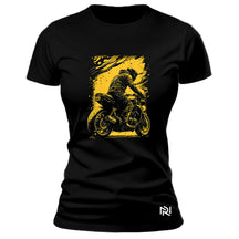 Camiseta Feminina Baby Look Yellow Rider