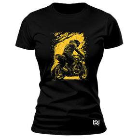 Camiseta Feminina Baby Look Yellow Rider