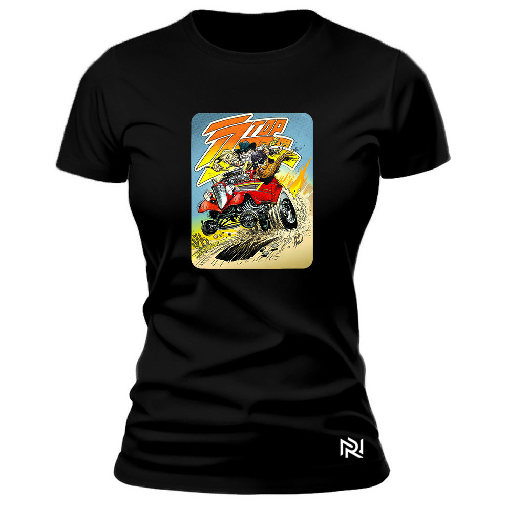 Camiseta Feminina Baby Look ZZ Top