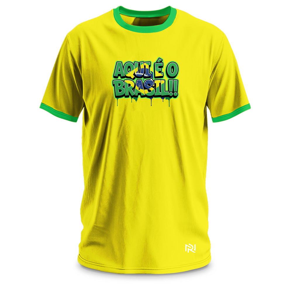 Camiseta Masculina Aqui é o Brasil