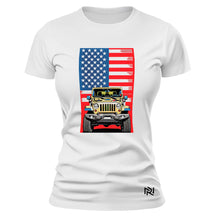 Camiseta Feminina Baby Look Off Road USA