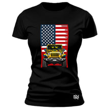 Camiseta Feminina Baby Look Off Road USA